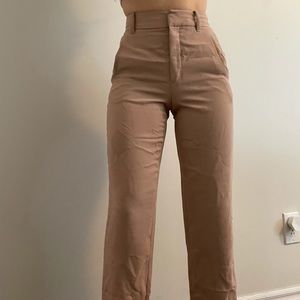 High waisted beige work pants!
